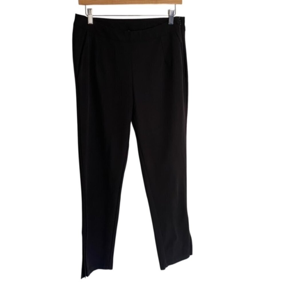 Oiselle Black Split Ankle Side Zip Pants 6